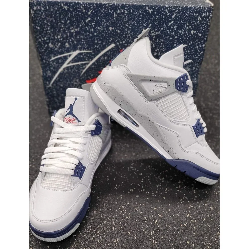 Air Jordan 4 Retro Midnight Navy Size 9 Men's/10.5 Women's DH6927-140 - Picture 5 of 8